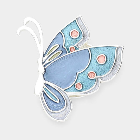 Butterfly Magnetic Pin in Blue