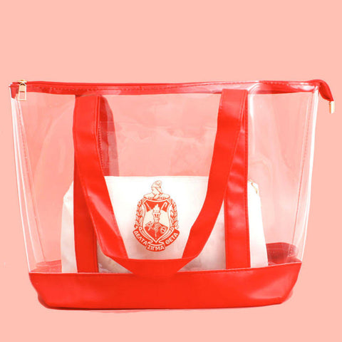 Delta large clear tote