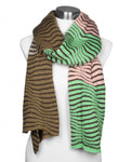 Perfect Blend Scarf in Pink and Green