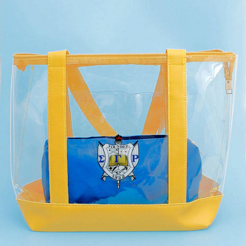 SGRHO Large clear tote w insert