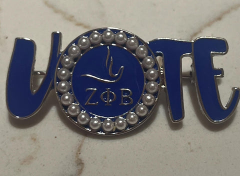 Zeta vote pin