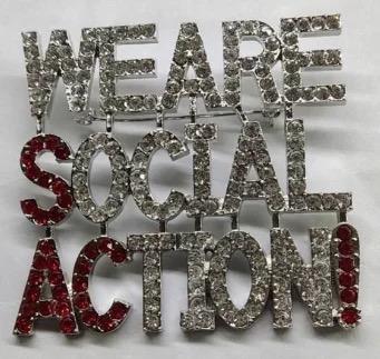 Social Action Pin