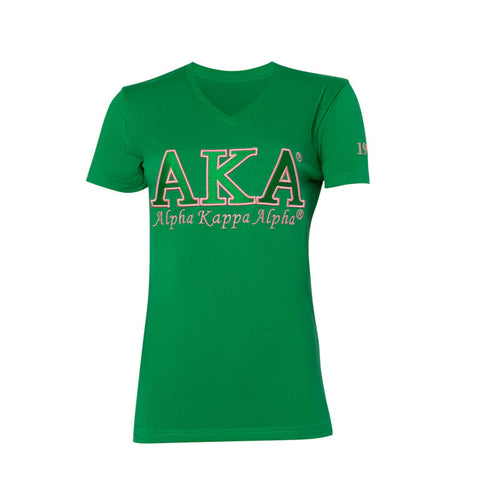 AKA Green Embroidered Shirt