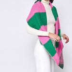 Be Bold Pink and Green Scarf