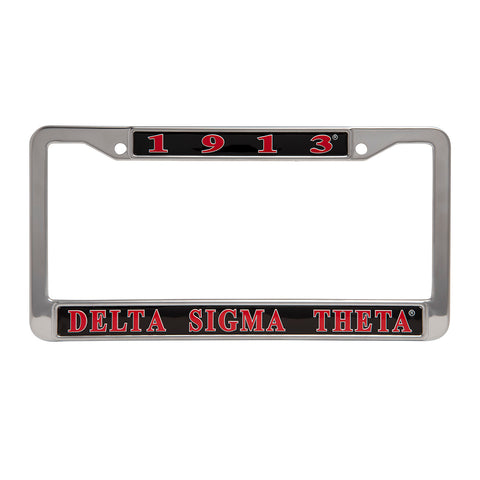 Delta Black License Plate Frame