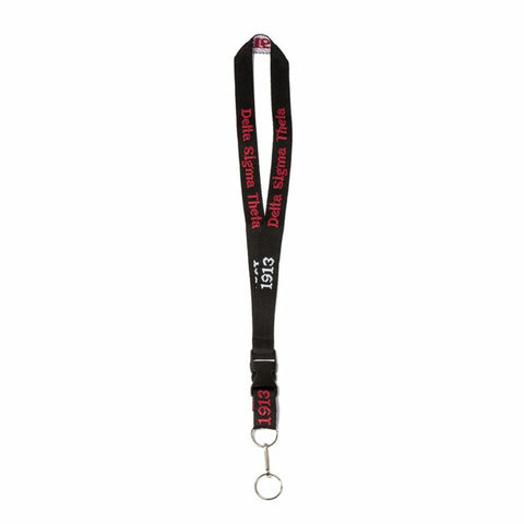 Delta Black Lanyard