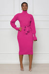 Hot Pink Sweater Dress