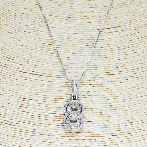 Number 8 Eight necklace