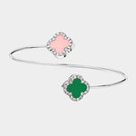 Pink and green bracelet