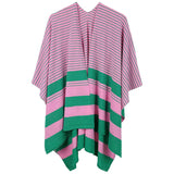 AKA Striped Poncho