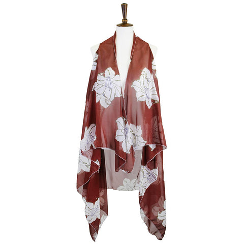 Red Flower Cover Up/Shawl