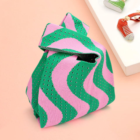 AKA Pink and Green purse