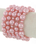 Pink Pearl 5 Stand Bracelet