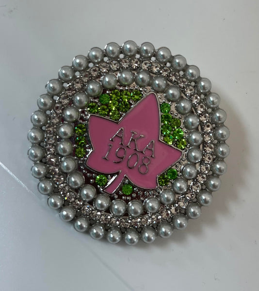 AKA silver and pearl brooch