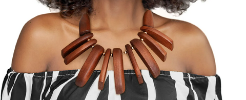 Chunky Wooden Necklace
