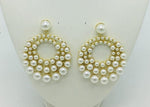 Dangling  cream pearl earrings