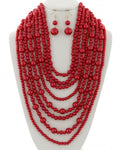 Dripping in Red Necklace