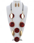 Power Move in Red and Gold Necklace