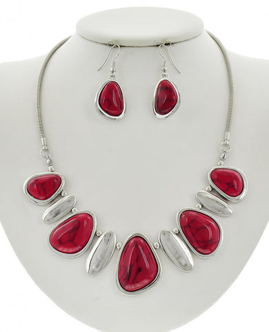 Rock Steady in Red Necklace