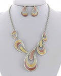 Summer Breeze in Yellow and Taupe Necklace