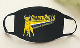 Golden Bulls Face Mask -
