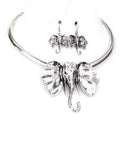 silver elephant necklace