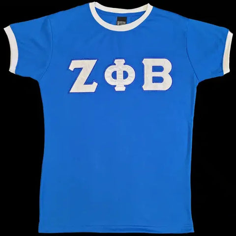 Zeta blue and white app tshirt